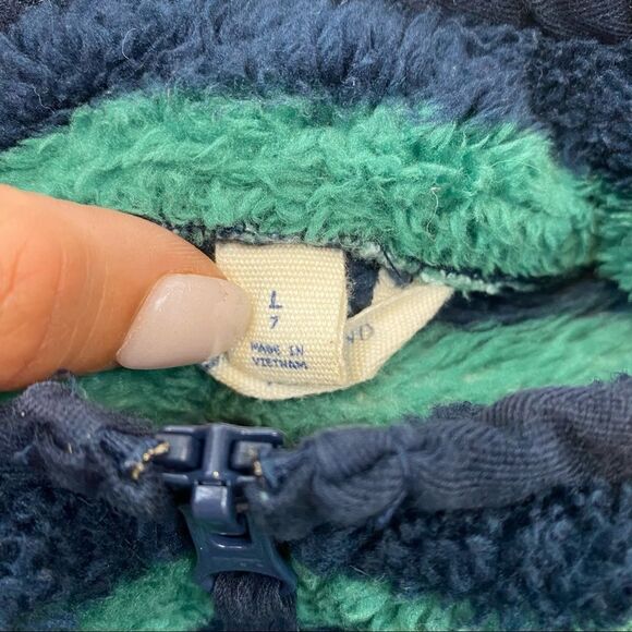 Lands End Kid Super Plush 1/4 Zip Jacket Size 7 - Picture 9 of 10